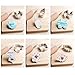 Baby Shower Cookie Cutter Set-6 Piece-3 Inches-Onesie, Bib, Bottle, Baby Carriage, Square and Oval Plaque Cookie Cutters Molds.