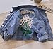 Ohrwurm Girls Embroidered Denim Jacket Rainbow Outerwear Button Down Jean Jackets Fashion Girls Denim Jacket Long Sleeve Jean Coat Basic Cotton Outfit 8-10 Years