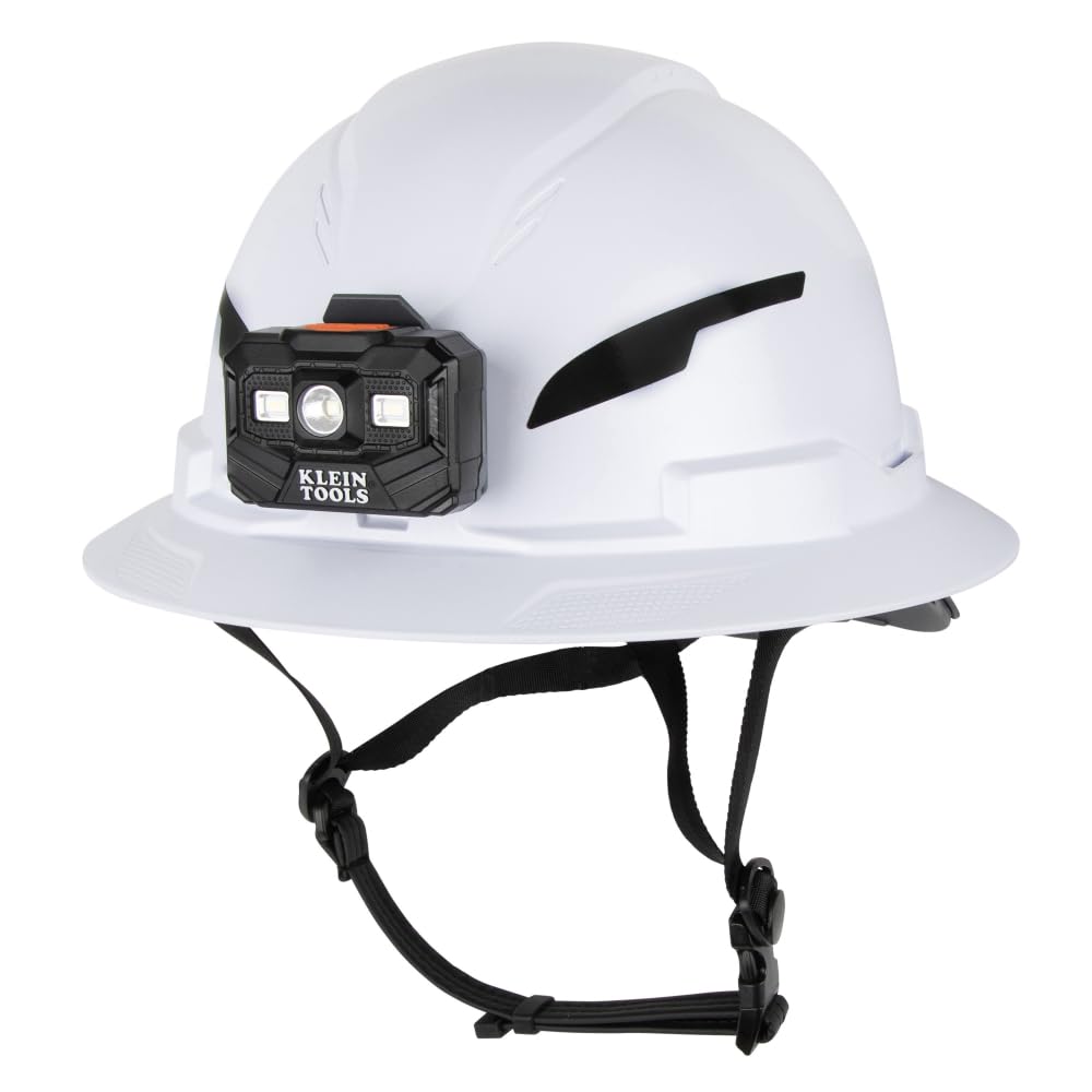 Klein Tools 60406T2RL Type 2 Hard Hat Non-Vented Full Brim Class E Hard Hat with Chin Strap 6-Point