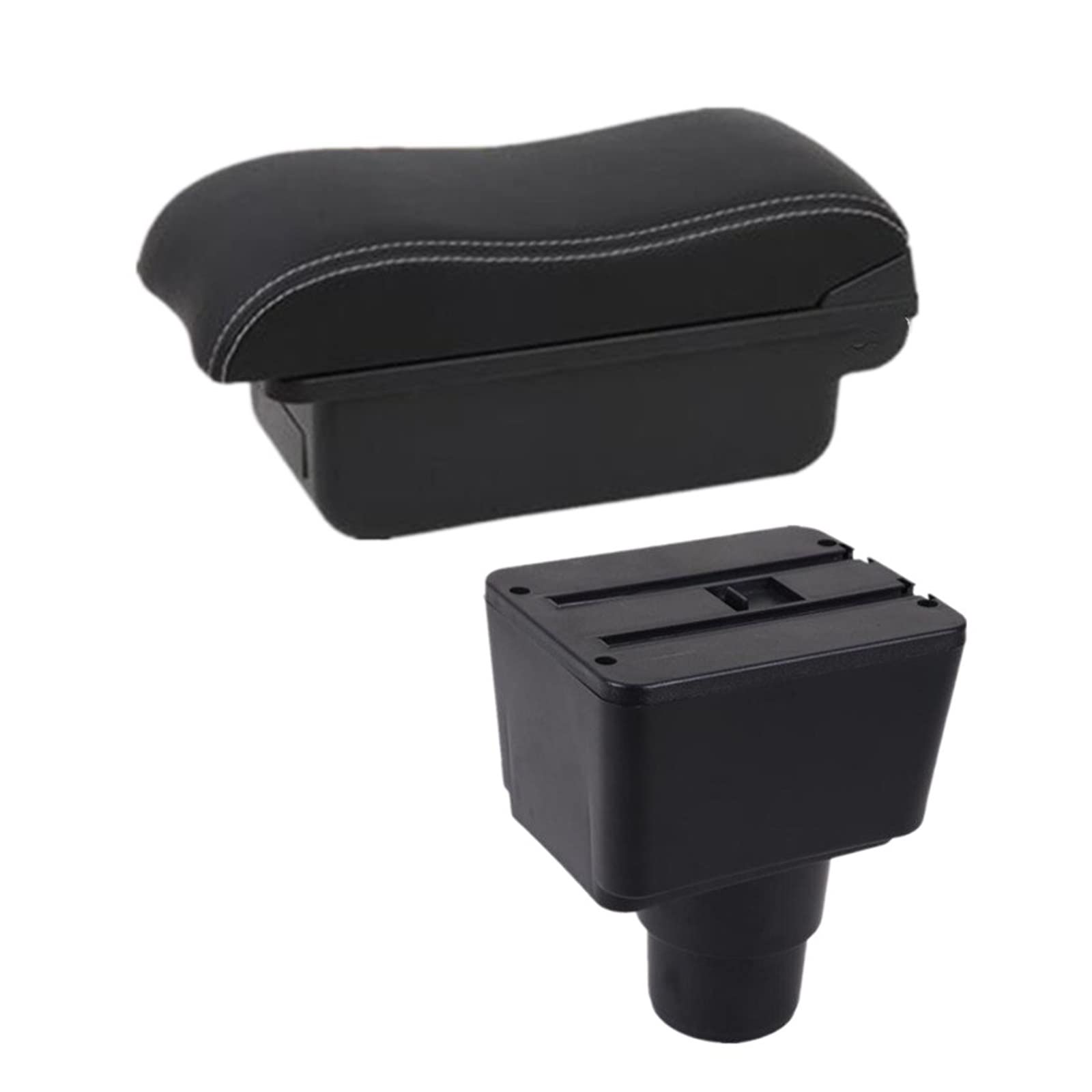 Baiqimv For Ford For EcoSport 2018-2023 Armrest Box Car Armrest Box Central Storage Box Retrofit With USB Car Accessories