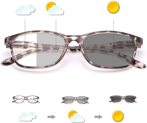 Miniatura 1 de Lentes de transición fotocrómica, miopía, para hombres y mujeres, retro, TR90, ligeros, negativos, de visión corta, lentes clásicos de marco