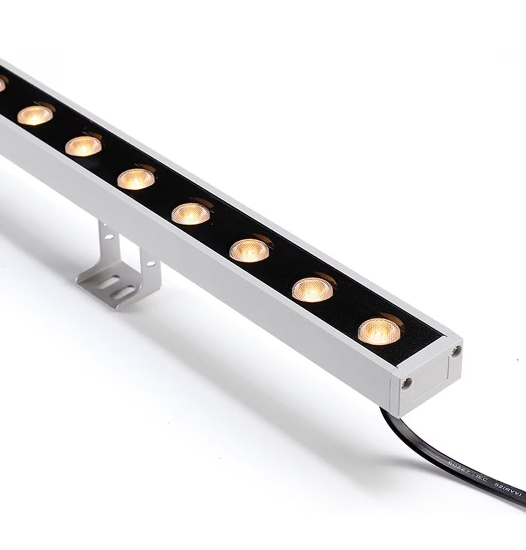 DC 24V Low-Voltage Wall Washer for Outdoor Lighting,18W/24W LED Wall Washer Lights with Adjustable Bracket,IP65 Waterproof LED Linear Strip Light,Flood spot Lighting for Landscape,Yard,Bridge