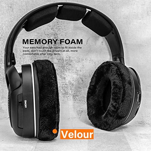 TRANSTEK RS120 Almohadillas de Repuesto para Auriculares RS120, HDR120, RS100, RS110, RS115, RS117, RS119 I Velour miniatura 4