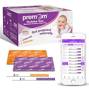 Premom Quantitative Ovulation Predictor Kit：40 Ovulation Tests + 10 Pregnancy Tests – Advanced Ovulation Test Strips…