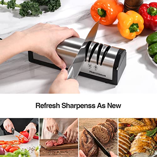 Narcissus Knife Sharpener, Professional 2 Stage Electric Knife Sharpener For Quick Sharpening & Polishing thumb #1