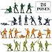 Army Men Toy Action Figures - 202 Pieces with American, British, German & Japanese Soldiers and Flags in Different Combat Poses, Great for Reenactment, Pretend Play, Dioramas and School Projects