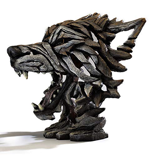 Figura Decorativa Retoño Lobo 13.98 Pulgadas Gris y Blanco miniatura 3