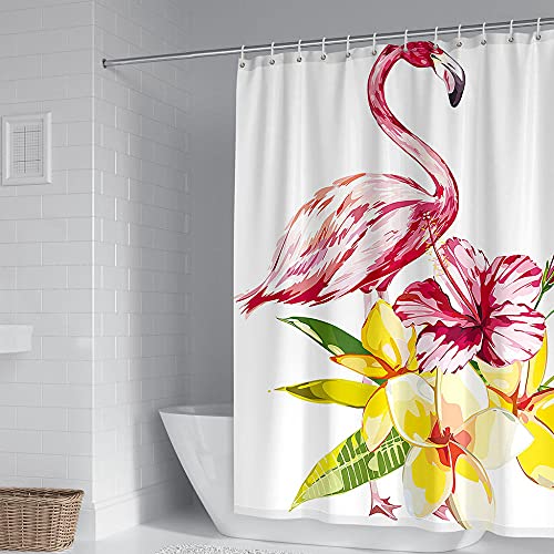 4-Teilig Duschvorhang Set mit Rutschfesten Teppichen Toilettendeckel und Badematte Wasserdichtes Badezimmer Zubehör 3D… – Bild 4