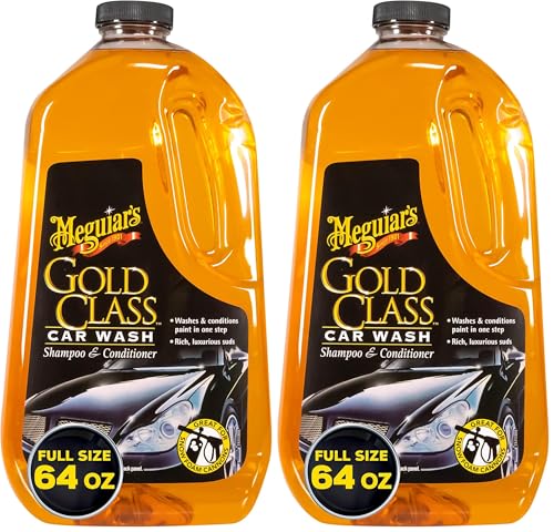 Meguiar's Gold Class Car Wash, Car Wash Foam for Car Cleaning – 64 Oz Container (Pack of 2)