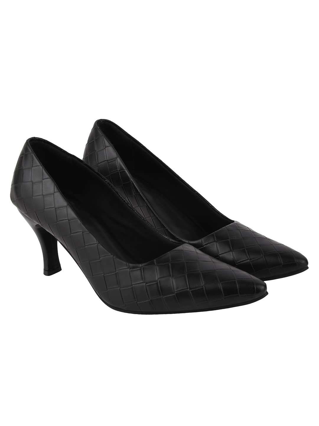 Do Bhai Quilted Design Black Pumps for Women & Girls/UK6 (B0CJ37DHS7) Amazon Price History, Amazon Price Tracker