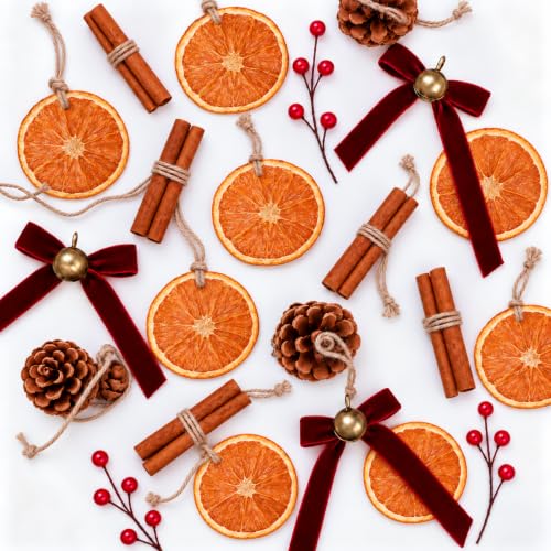 48 Pcs Natural Christmas Tree Ornaments Set...