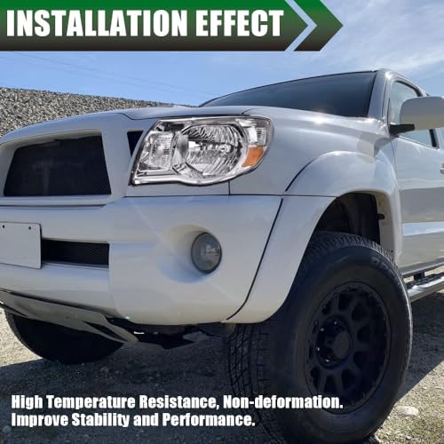 Image of GRAND ORANGE Headlights Assembly Fit Toyota Tacoma 2005 2006 2007 2008 2009 2010 2011 8111004163, TO2503157, 8115004163, TO2502157 Bumper Headlamp Clear lens Chrome Housing Amber Reflector