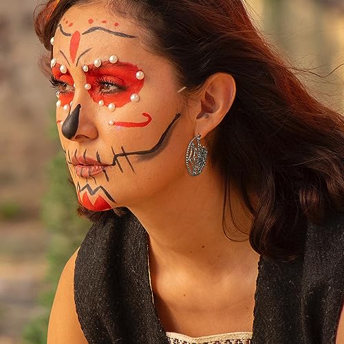 Madison Tyler Halloween Earrings for Women | Skeleton | Skull | Ghost | Pumpkin | Spider web | Wizard hat | Trick or Treat | Halloween Dangle Earrings Gift3