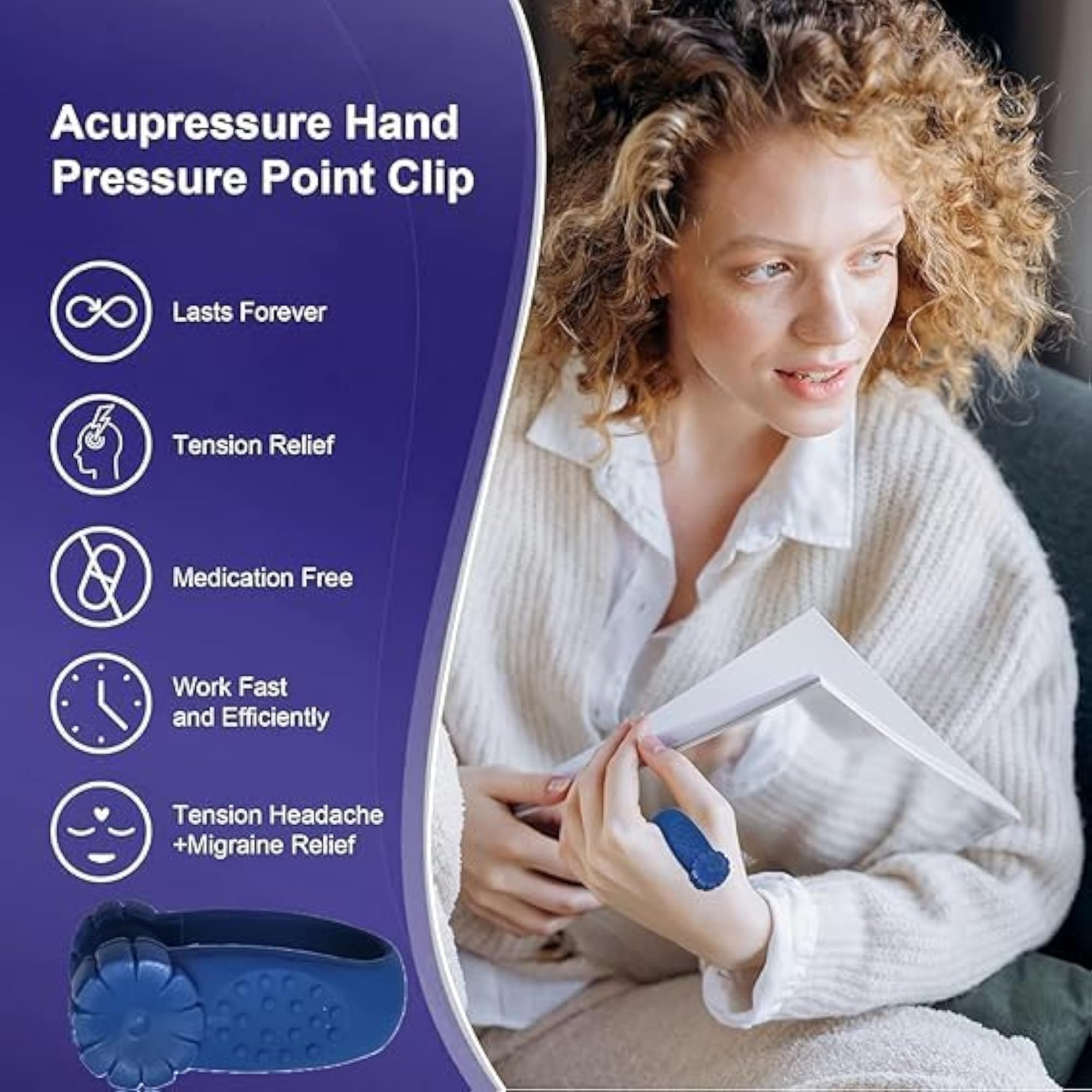 ZINZA Sugar Control Li4 Acupressure Point Clip