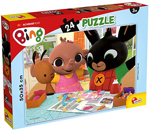 Lisciani - Masha et Michka - Puzzle 60 Pièces Double Face - Dès 3 Ans