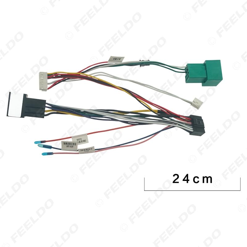 Car for Audio 16PIN DVD Player Power Calbe Adapter USB Cablue with Canbus Box for Chevrolet Volrand 2018 Stereo Plug Wiring Harness - (Color Name: AB Cable-canbus Box)