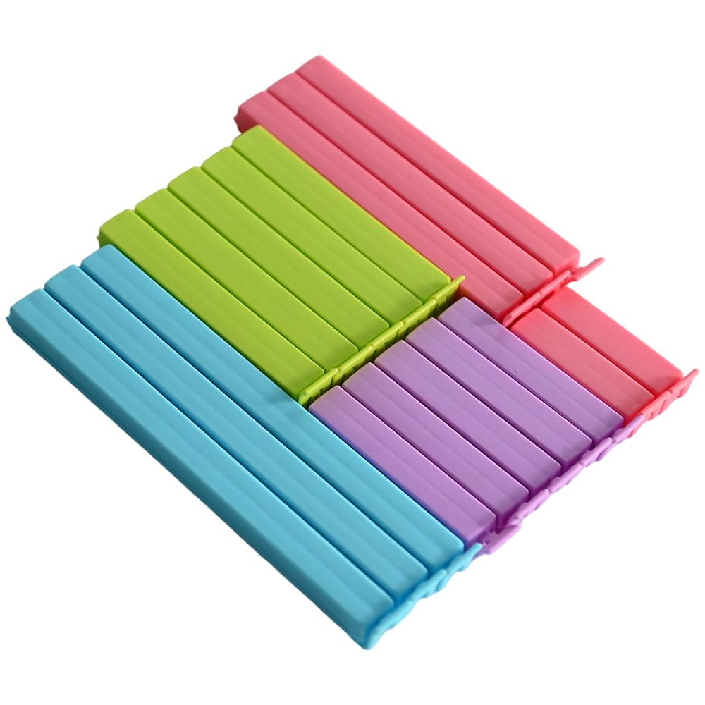 Ram® 18 x Food Bag Clips for Food Storage Food Freezer Fridge Fresh Food Storage Bag Clips