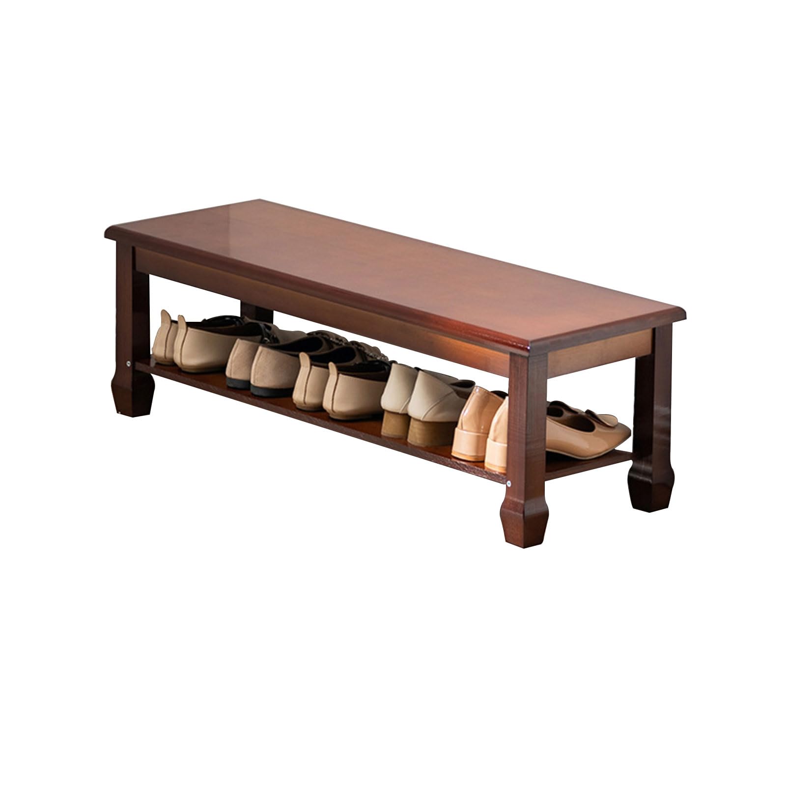 Banc simple et léger pour chaussures avec rangement moderne et luxueux