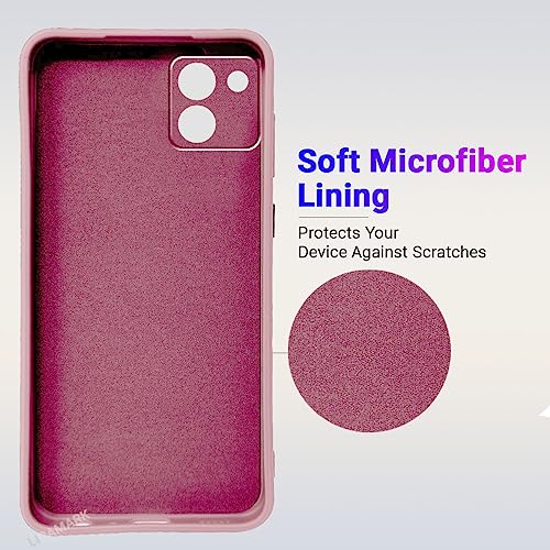 Image of LIRAMARK Silicone Soft Back Cover Case for Samsung Galaxy A03 (Silicone Pink)