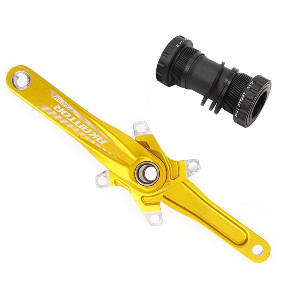 ZXGSXIOU 104BCD MTB Crankset 170mm Left Right Aluminium Crank Arm Set Hollow Intrgrated Bike Cranksets With Bottom Bracket