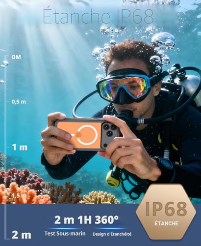 Coque iPhone 17 Pro Max Incassable Contre les Chutes et l'Eau
