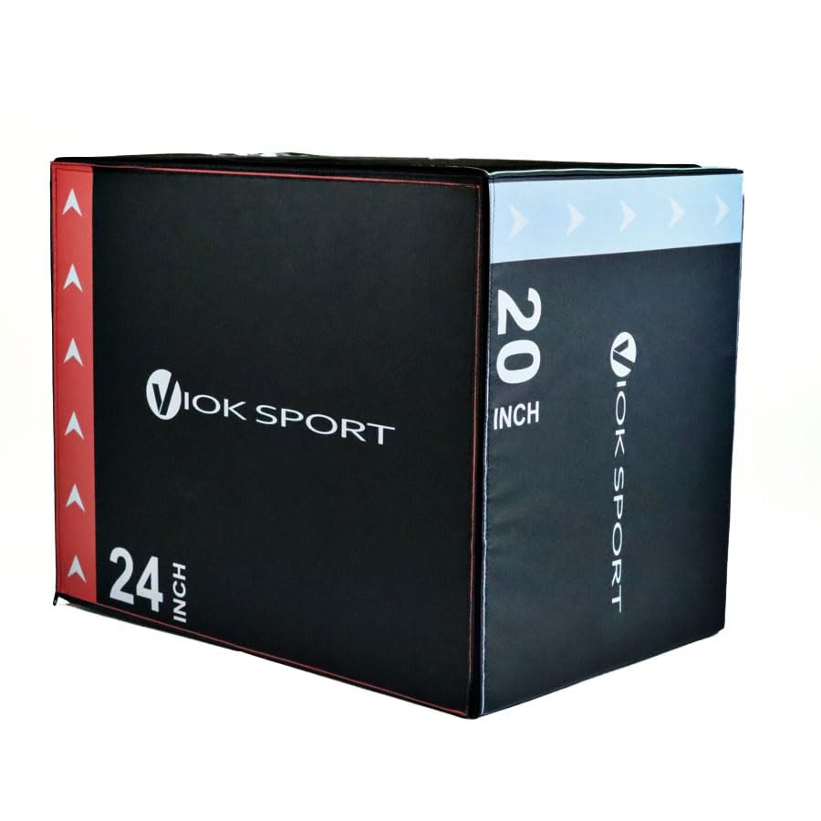 VIOK SPORT Cajón de Salto Pliométrico Soft 8 kg – Ideal para Cross Training y Fitness