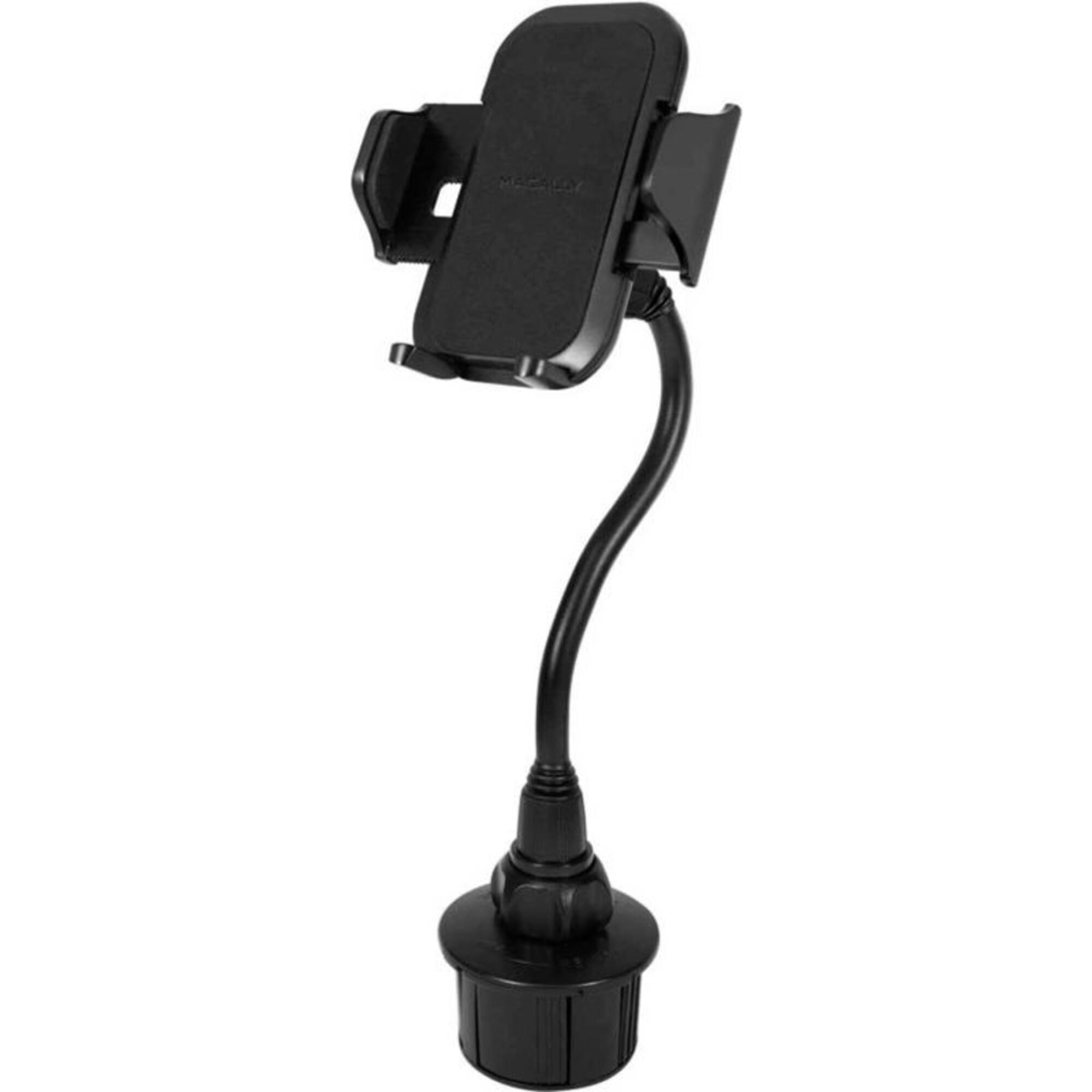 Macally MCUP2XL Soporte ajustable para el sujetavasos del coche con cuello flexible de 20 cm para iPhone, smartphone y teléfono móvil