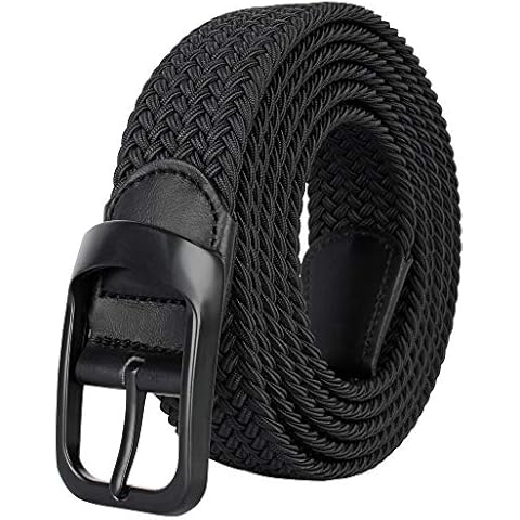 Drizzte Gürtel Übergröße Herrengürtel Männer Arbeits Stretchgürtel Flechtgürtel Schwarz 160cm Cover