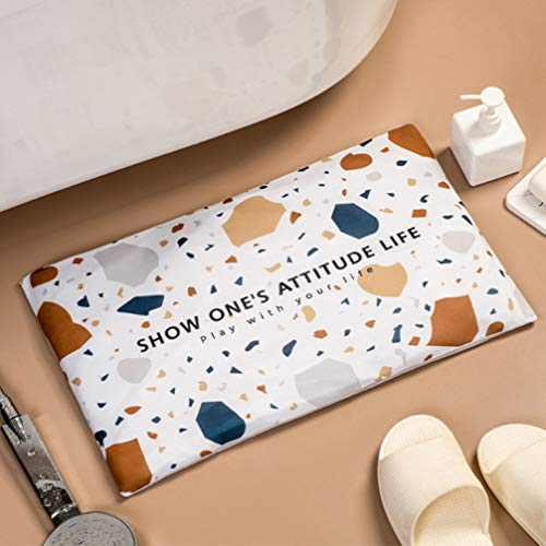 Tapete de piso YARNOW com secagem rápida, absorve água, tapete de cozinha, tapete antiderrapante par