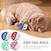 TusaMer Cat Toy Ball with Bell, 1.5 Inch Colorful Mesh Hollow Plastic Cat Bell, 12Pcs Jingle Voice and Attractive Colors Interactive Toys for Kitten PET_Supplies..