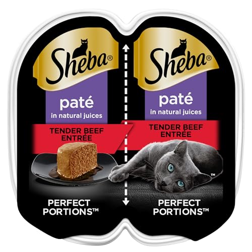 Sheba Perfect Portions Pate Wet Cat Food, Tender Beef, 2.6 oz. - image 1