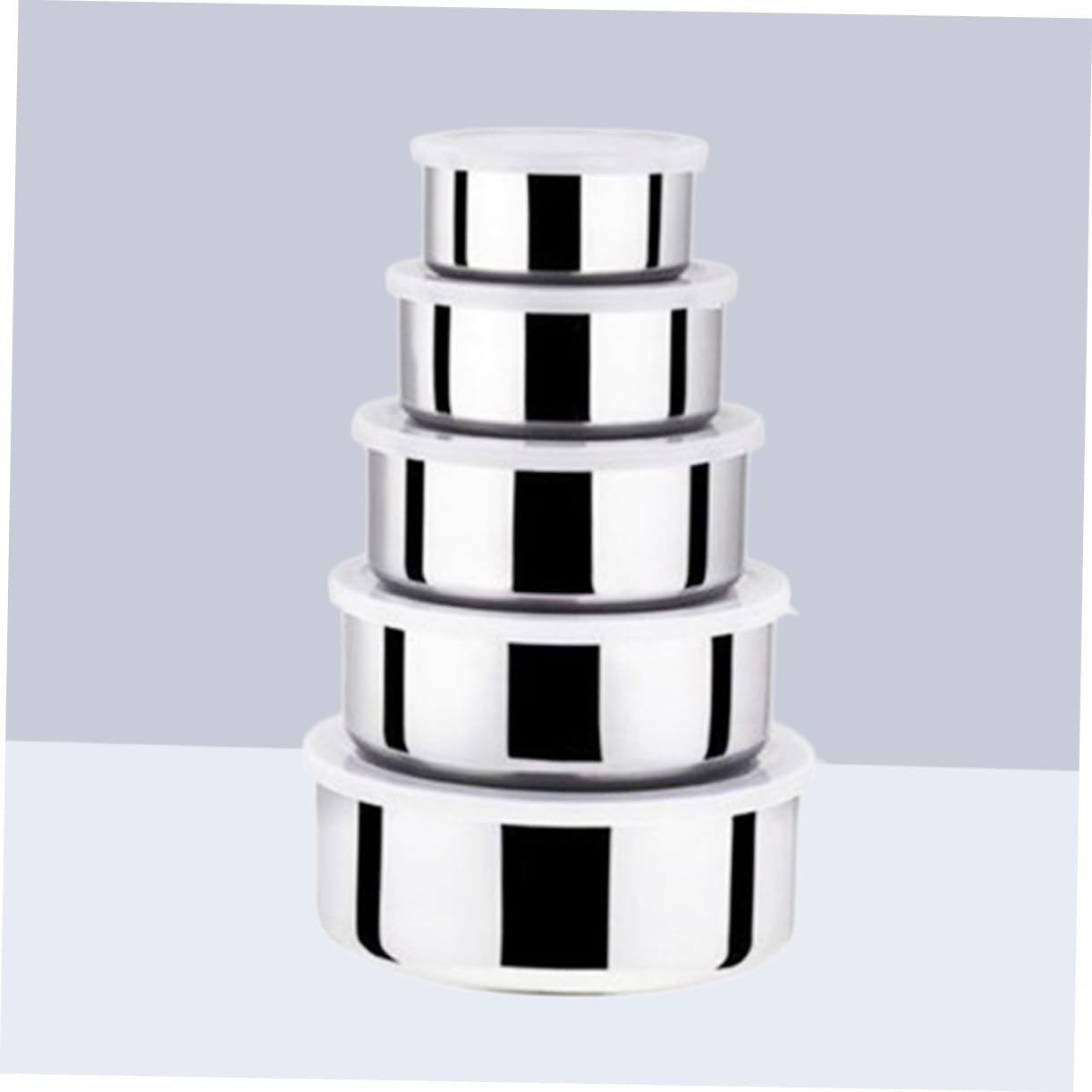 5個セット✖️ステンレスフードストレージコンテナ 蓋付き 5個セット✖️ステンレスフードストレージコンテナ 蓋付き