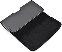 Vista 3 de Funda horizontal compatible con Apple iPhone SE 2022, SE 2020, iPhone 8 o iPhone 7, una funda de transporte de cuero con trabillas para cinturón