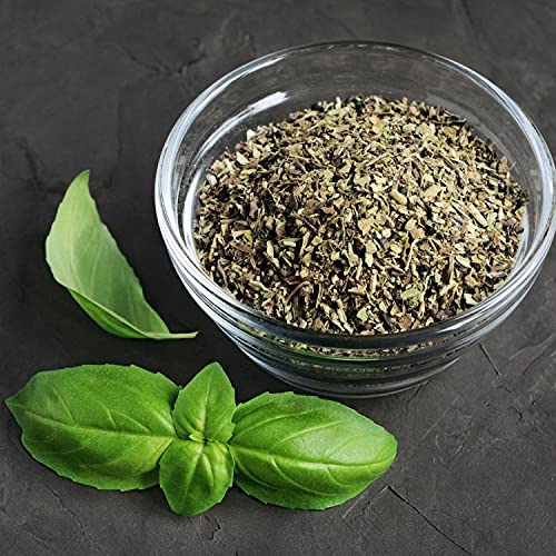 Basilicum geraspt (250g), basilicum voorzichtig gedroogd, 100% puur en natuurlijk voor de bereiding van kruidenmengsels - Afbeelding 6