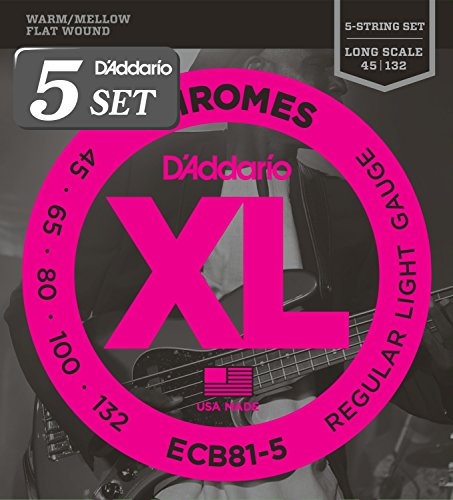 D'Addario __I x[X tbgEh Long Scale 5 .045-.132 ECB81-5 x 5Zbg yKiz