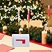 TOPPERFUN Mini Mailbox, 6x4in Small White Mailboxes Tin Letterbox, Funny Mail Box for Classroom, Playhouse, Wedding and Mail House