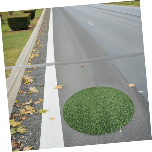 Napperon rond en gazon synthétique extérieur réutilisable 60cm - 5
