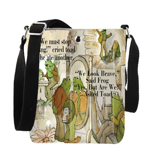 JNIAP Toad Storybook Lover Gifts Frog And Toad Crossbody Bag Book Lover Gift