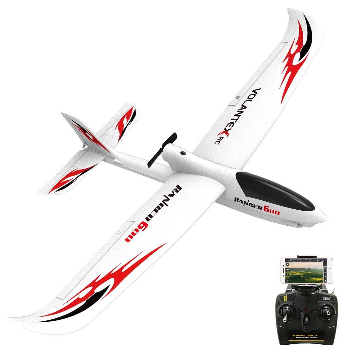 Ricevitore PR2201 A 4 Canali Con Giroscopio EAR411 – Ricambio Per Aerei RC Volantex 400mm E 500mm - 2