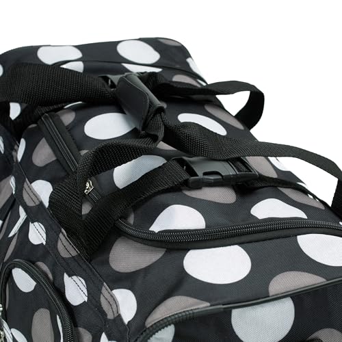 Image of Rockland Rolling Duffel Bag, Black, 22 inch
