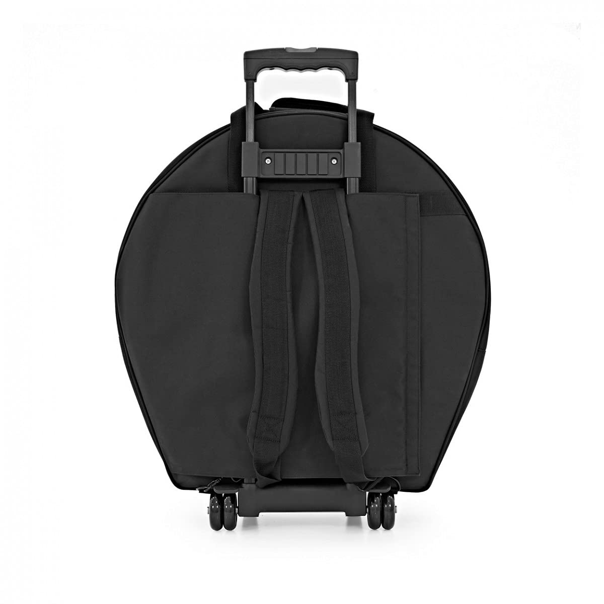 Funda para Platillos 22 Pulgadas con Ruedas, 8 Platillos | Contiene hasta 8 platillos, tela robusta duradera con separadores internos, correas y asa extensible con ruedas