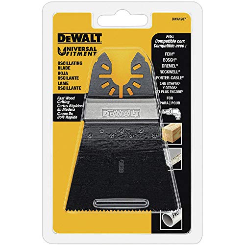 DEWALT Oscillating Tool Blade for Wood, Wide, Fast Cutting (DWA4207), Black - image 1