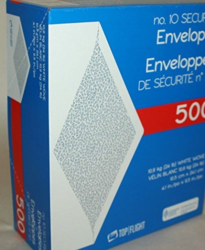 TOP C-BGS-664641 Top #10 Envelopes, 4-1/8 X 9-1/2