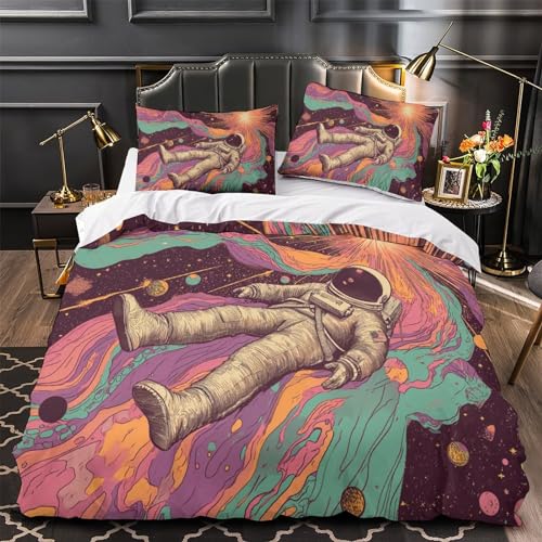 Housse de couette super king fermeture éclair lit ado 3D - 4