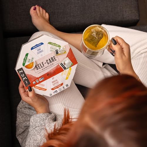 Numi Organic Tea Self-Care Sampler, Herbal Tea Gift Set, 40 Tea Bags Assortment - Image 3