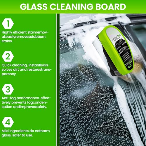 Image of STHIRA Car Oil Film Cleaning Brush with Integrated Cleaner Durable Sponge