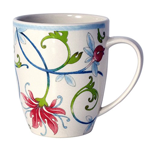 TUDOR ROYAL 30-Piece Round Porcelain Dinnerware Set, Service for 6, BOTANICAL Design, Multicolor Floral, Plates Bowls Mugs Saucers Dishes, High Gloss, Premium Quality - Image 8