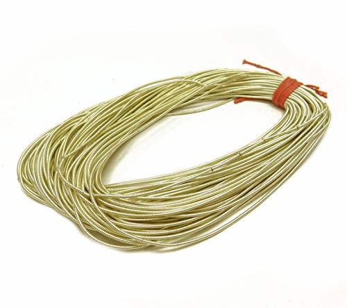 IBA Indianbeautifulart Decorativos lingotes de oro de Rosca de Alambre metalico aspero Purl lingotes por 3 Yardas