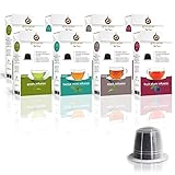 Gourmesso Infusion Box – 80 Nespresso kompatible Teekapseln – 4 verschiedene Geschmacksrichtungen