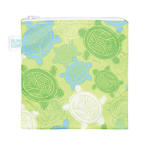 Bumkins Reusable Snack Bag Large, Turtle